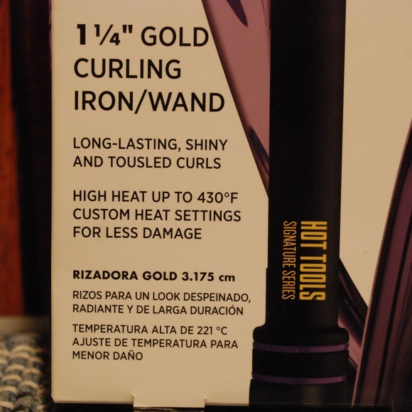 hot tools 1-1/4 in curling iron wand
